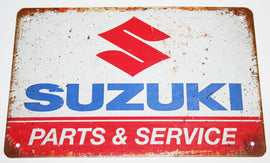 Suzuki Logo - Tin Sign (61-0019)