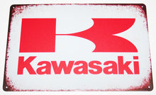 Lataa kuva Galleria-katseluun, Kawasaki Logo - Tin Sign