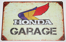 Lataa kuva Galleria-katseluun, Honda Garage - Tin Sign