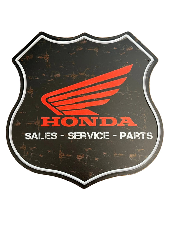 Honda Tin Sign Garage Wall Decor Vintage Garage Wall Decor