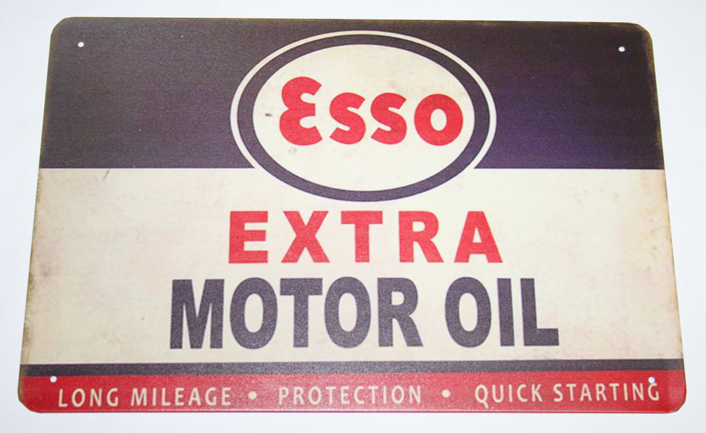 Esso Extra Motor Oil - Tin Sign