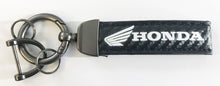 Load image into Gallery viewer, Honda Logo Keychain with Fibre Background