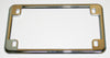 Universal Chrome USA License Plate Flame