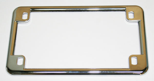 Universal Chrome USA License Plate Flame