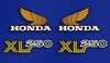 1976 Honda XL250 Gas Tank & Side Panel Decal Set