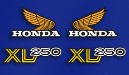 Honda XL250 Gas Tank and Side Panel Decal Set