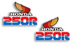 Honda XL250R Gas Tank Decal Set
