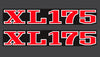 1977 Honda XL175 Side Cover Decal Set