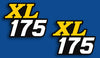 1976 Honda XL175 Side Cover Decal Set