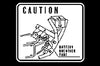 1973-78 Honda XL175 Battery Caution Decal