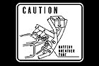 Honda XL175 Battery Caution Decal