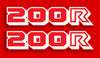 1984 Honda XL200R Side Panel Decal Set
