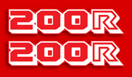 Honda XL200R Side Panel Decal Set