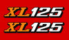 1978 Honda XL125 Side Cover Decal Set
