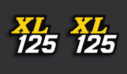 Honda XL125 Side Cover Decal Set