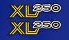 1976 Honda XL250 Side Panel Decal Set