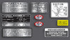 1972-73 Honda XL250 Warning & Service Label Decal Set