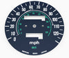 1978 Honda CB750A Speedo Face Plate & Gear Indicator Decal Set - MPH