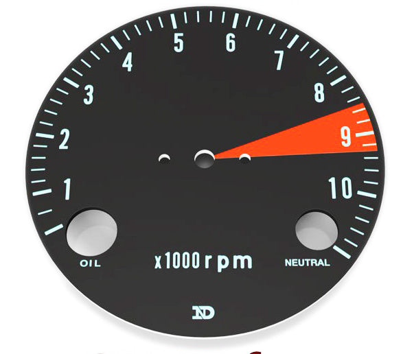 CB750K 1969-70 Tachometer Face Plate