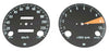 1969-70 Honda CB750K Speedo & Tachometer Face Plate Set - KM/H