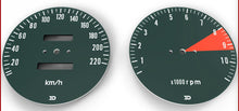 画像をギャラリービューアに読み込む, CB750K 1972 Speedo &amp; Tachometer Face Plate Set ~ KM/H