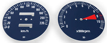 画像をギャラリービューアに読み込む, CB750K 1978 Speedo &amp; Tachometer Face Plate Set ~ KM/H