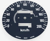 1977-78 Honda CB750A Speedo Face Plate & Gear Indicator Decal Set - KM/H