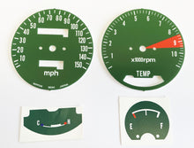 画像をギャラリービューアに読み込む, GL1000 K0 Speedometer &amp; Tachometer Face Plate Set ~ MPH