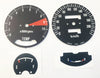 1977 Honda GL1000 K2 Speedometer & Tachometer Face Plate Set - KM/H