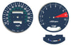 1977 Honda GL1000 K2 Speedometer & Tachometer Face Plate Set - MPH