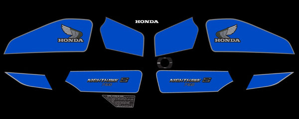 Honda CB750SC Complete Decal Set Canadian Model