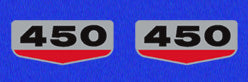 CB450K 1968-69 Side Cover Decals (73-0673)