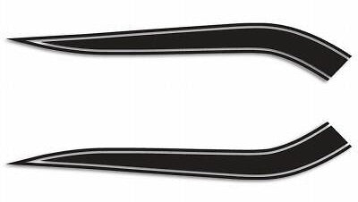 Honda CB450K Gas Tank Stripe Decals Black Stripes