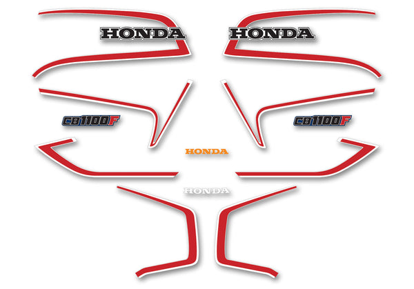 Honda CB1100F Complete Decal Set Blue and White USA Model