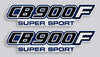 1982 Honda CB900F Side Panel Logo Decal Set - Silver Model