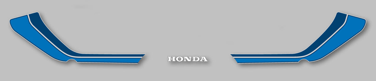 Honda CB900F Tail Section Stripe and Logo Decal Set Silver Model
