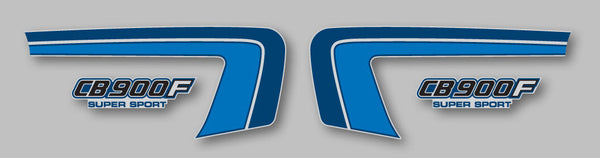 Honda CB900F Side Panel Stripe and Logo Decal Set Silver Model