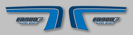 CB900F 1982 Side Panel Stripe & Logo Decal Set ~ Silver Model (73-0683)