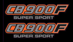 CB900F 1982 Side Panel Logo Decal Set ~ Black Model (73-0686)