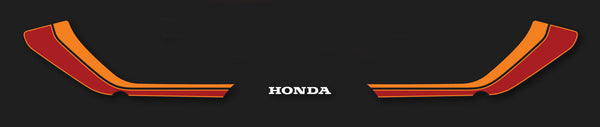 Honda CB900F Tail Section Stripe and Logo Decal Set Black Model