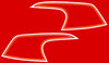 1972-73 Honda CB350F Gas Tank Decal Set - Flake Matador Red