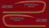 1977 Honda CB400F Complete Decal Set - Candy Antares Red