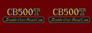 Honda CB500T Side Cover Decal Set Glory Brown Metallic Candy Antares Red