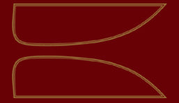 CB500T 1975-76 Gas Tank Decals ~ Glory Brown Metallic / Candy Antares Red (73-0710)