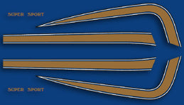 CB550F 1977 Gas Tank Decal Set (73-0711)