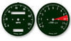 1976 Honda CB400F Speedo & Tach Face Decal Set - MPH