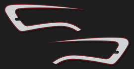 CB750SC 1982 Gas Tank Stripe Decal Set (73-0714)