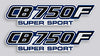 1982 Honda CB750F Side Panel Logo Decal Set - Silver Model