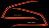 1980 Honda CB750F Gas Tank Decal Set - Black Model