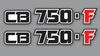 1979 Honda CB750F Side Panel Logo Decal Set